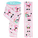 2.5" wired Christmas ribbon with pink Santa and Ho Ho Ho text, ivory background – available at Trendy Tree.
