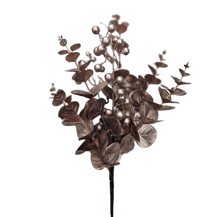 20" Rose Gold Eucalyptus and Leaves Spray 20074-RoseGold