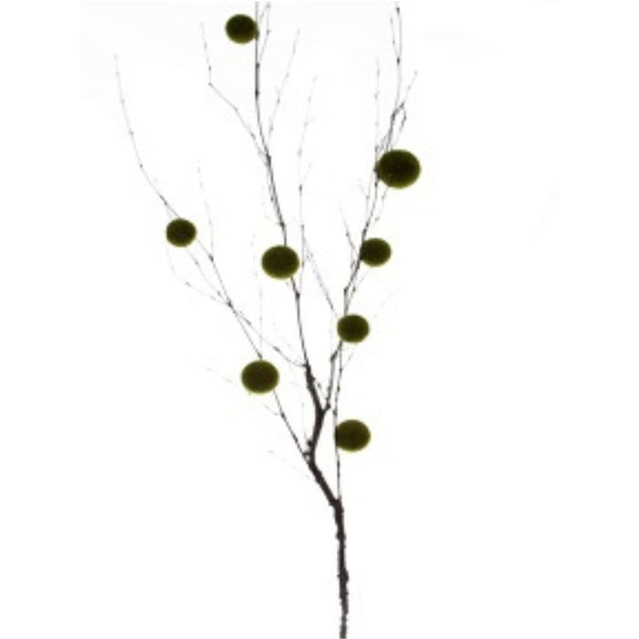 51" Branch with Moss Balls Green 2720069GR