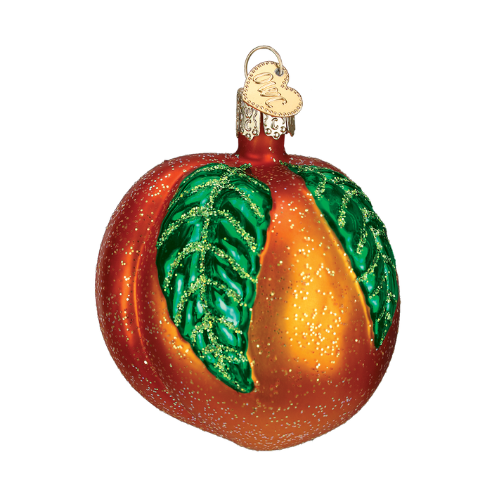 Peach Old World Christmas Ornament 28096