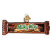 Milky Way Old World Christmas Ornament 32609 shaped like a chocolate bar, featuring the logo and an illustration of the bar split in half with caramel stretching between the pieces.