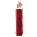 Conversation Hearts Candy Old World Christmas Ornament 32623, a glittery red heart-shaped ornament with white trim and a gold heart-shaped charm at the top.