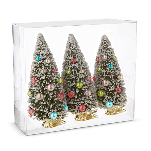 6" Box of Clip-On Bottle Brush Tree Ornaments 4215552