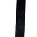 The 1.5 by 10 Yard Black Flower Embossed Ribbon (42466-09-21) stands out beautifully on a plain white background, resembling a delicate ribbon with intricate flower patterns.