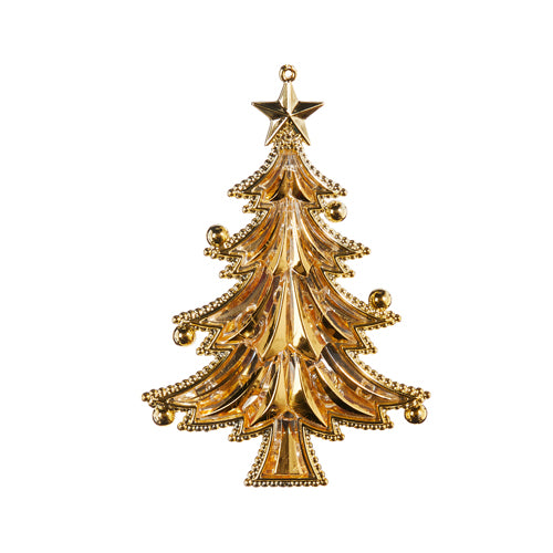 3.5" Metallic Gold Tree Ornament 4314106
