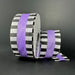 1.5"X10Y Lavender Flat Breeze Black and White Striped Edge Ribbon 46521-09-30