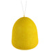 
5 inch yellow glitter gumdrop decoration made of Styrofoam, available at Trendy Tree