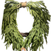 The 24 Evergreen Soft Touch Norfolk Heart Twig Wreath (510707) features fresh green pine branches in a heart shape, tied with twine at the top and finished with a brown paper tag at the bottom.