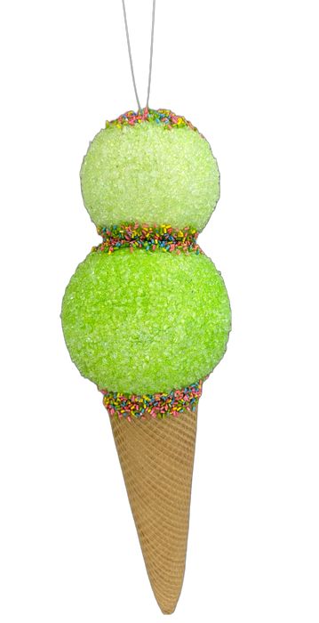 16" Green Ice Cream Ornament  63394GN
