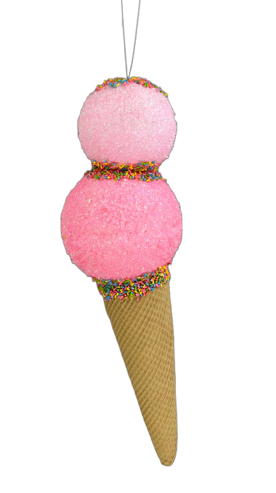 16" Pink Ice Cream Ornament  63394PK