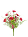 The 19" Hot Pink Poppy Filler Bush 63735BT features artificial hot pink and red poppy flowers with green leaves and stems, displayed against a plain white background.