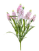 A 22" Pink Delphinium Spray (63766PK) with light pink blossoms and long green leaves on multiple stems, arranged against a white background.