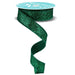 7/8" emerald green laser glitter ribbon with wired edge, 10-yard roll – available at Trendy Tree.
