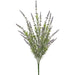 The 23 Lavender Bush with 7 Stems (81020) features slender green stems with narrow leaves and delicate purple blooms, spaced along the top for a natural, elegant look against a white background.
