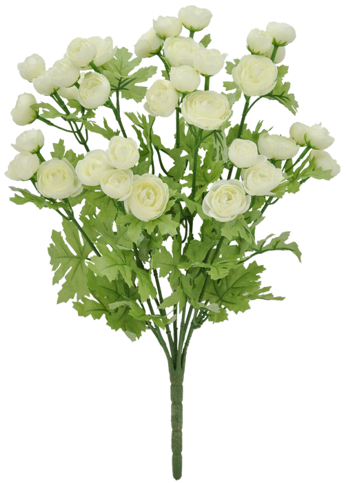 16" Mini Ranunculus Bush Cream 84055-CR