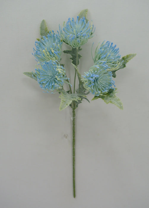 15" Thistle Bouquet Blue 5 Stems 84236-BL
