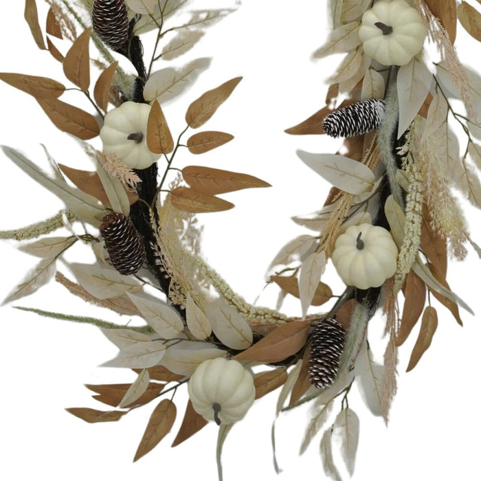 84645-cream-pumpkins-leaves-grapevine-garland