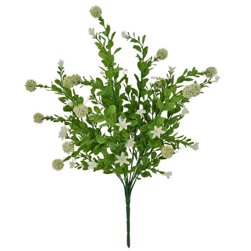 19" Cream Thistle Bush with 9 Stems 84999-CR