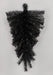 The 24 Black Halloween Teardrop 85424-BK features an artificial pine branch in a dramatic teardrop shape, set against a white background—ideal for creating a bold and spooky Halloween display.