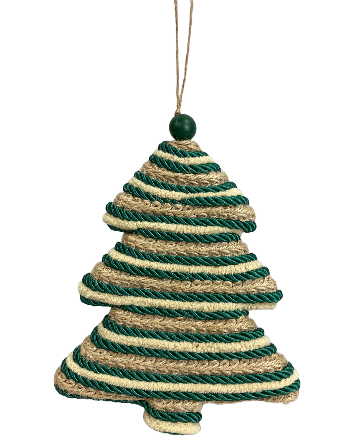 8" by 6.25" Green Jute Twine Ornament Tree 85700GN — Trendy Tree