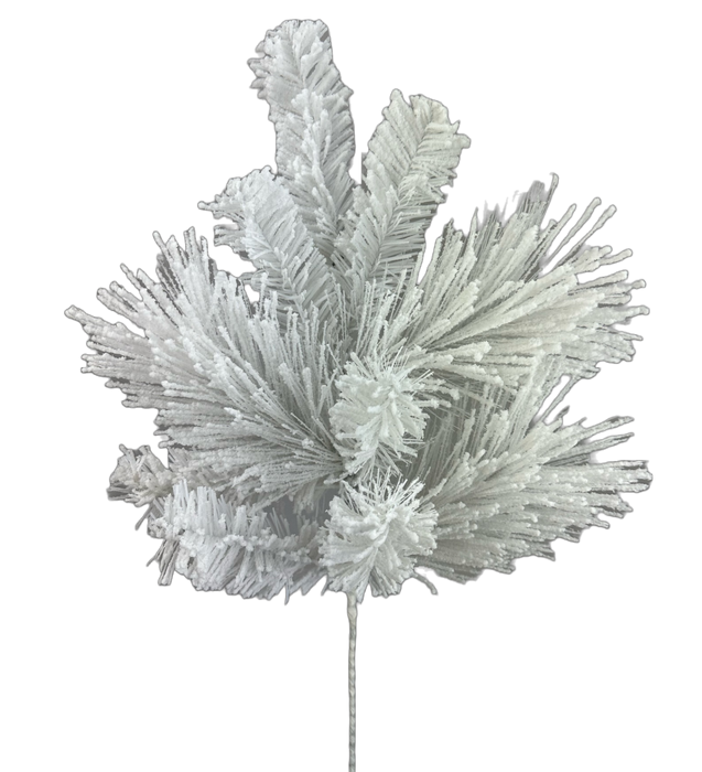 The 24" White Pine Spray 85875SP24, with its long needles, turns any space into a winter wonderland.