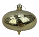 A 6 x 6 Gold Metallic Onion Ornament (85951GD), oval-shaped with a shiny, speckled surface and a small metal cap for hanging.