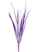 This digital artwork showcases glitch-inspired effects with vertical lines reminiscent of the graceful stems of the 32" Purple Glitter Sword Grass Spray (86010PU). The background bursts with vibrant colors, including purple, yellow, and blue, adding a striking visual contrast.