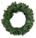 A 24 Diameter Sugar Pine Wreath 86171WR24, made of artificial pine branches with no decorations, is shown from above on a transparent background.