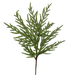 The 30 Green Fir Spray 86384GN features thin, needle-like leaves that fan out in multiple directions, presented on a transparent background.