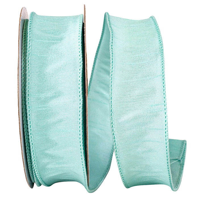 1.5" by 20 Yard Mint Dupioni Supreme 92975w-056-09h