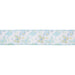 The 1.5 White and Blue Butterflies Ribbon features a pattern of blue and yellow butterflies on a light background, with soft blue wired edges.