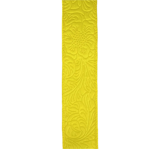1.5"X10Y Daffodil    Flower Embossed Ribbon 984209-22