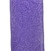 The 2.5X10Y Lavender Flower Embossed Ribbon 984240-30 features a floral embossed pattern with swirling leaves and abstract paisley shapes in rich purple, offering an elegant texture ideal for any decorative project.