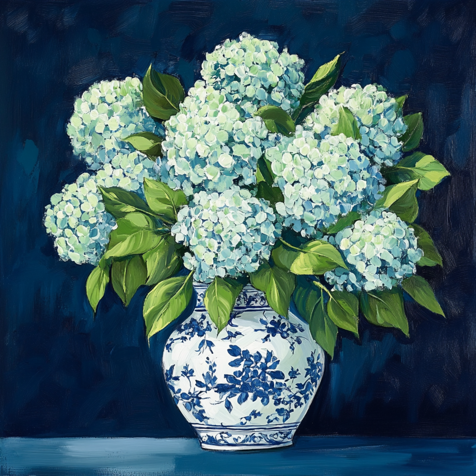 Hydrangea4937　0806 Hydrangea Flower Bud Vases / Taper Candle Holders – The