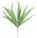 The Green Irish Yew Bush – Plastic Leaves, 13 stems, 20.5 inches (E66251165) features thin, needle-like greenery ideal as a filler for wreath making and floral arrangements. Shown against a white background.
