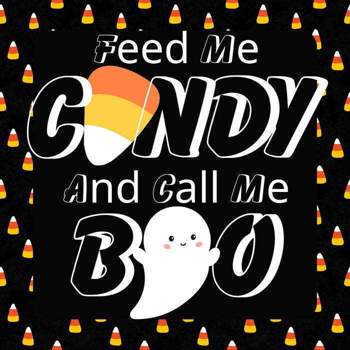 10" Trendy Tree Candy Boo Square Metal Sign TT-037