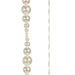 Close-up of the 6 Pearl Garland G4320040, featuring lustrous white pearls arranged from largest to smallest for a graduated effect, elegantly displayed on a plain white background.