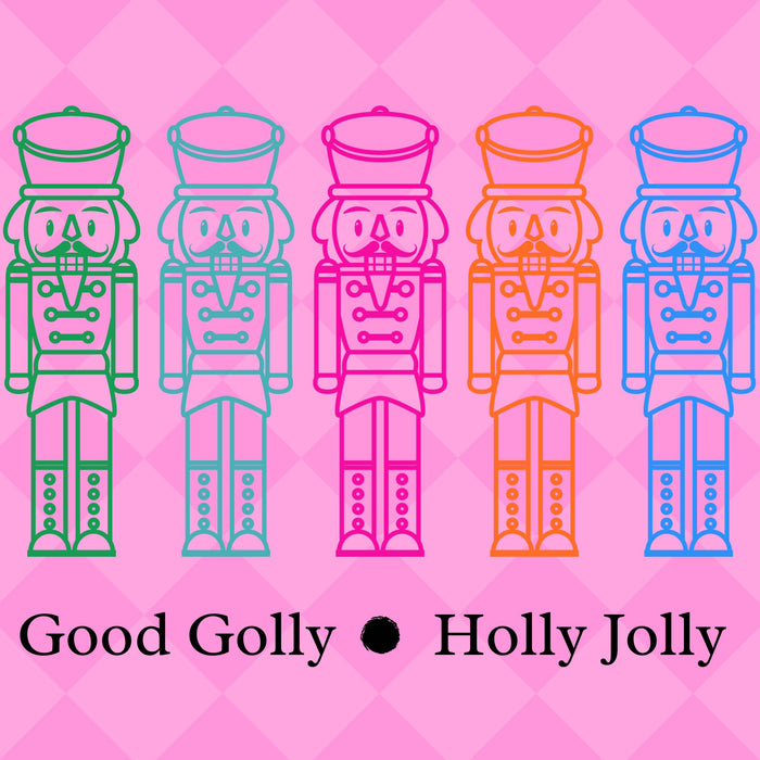 10" Trendy Tree Good Golly Holly Jolly Square Metal Sign TT-048