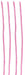 Four 12L X 6MM Pink MA200122 chenille stems are arranged vertically in parallel on a white background.