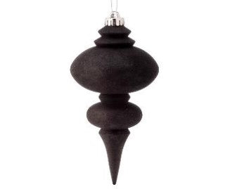 10" Vp Frosted Finial box of 2 Black MTX70623