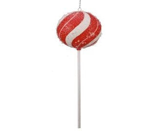 13" Vp Peppermint Lollipop with Stick  Red and Pink MTX71779