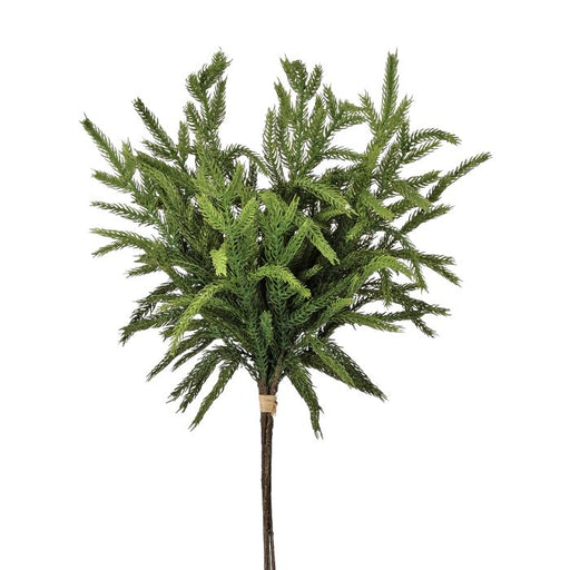The 17" Real Touch Norfolk Pine Bundle (MTX75601TTGR) features lifelike artificial green needles, tied at the stems, and is displayed against a white background.