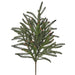 The 28 Green and Brown Natural Touch Hemlock Spray MTX76762 features a realistic pine branch with green needles and small brown pine cones, shown isolated on a white background.