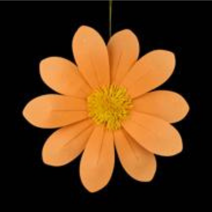 15.75"DIA 6 Asst Colors      Felt Flower     FJ519199