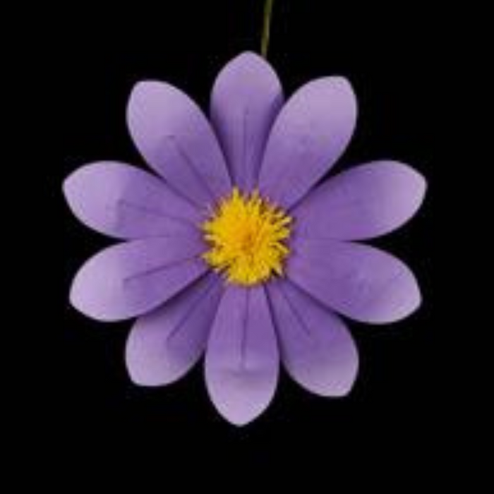 15.75"DIA 6 Asst Colors      Felt Flower     FJ519199