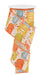 The 2.5X10Yd Cream Brown Rust and Orange Pumpkins with Berries Ribbon (RGE1985C2) features pumpkins in fall hues, orange edging, and berry accents on a light cream background.