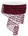 The 1.5 x 10YD Fuchsia Tinsel Mesh Ribbon RM997507 features a wide, sparkly fuchsia grid pattern and adds vibrant shimmer to crafts and décor.