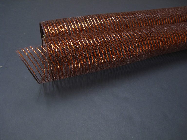 Brown/Copper Metallic Mesh, 21"X10Y XB905-38