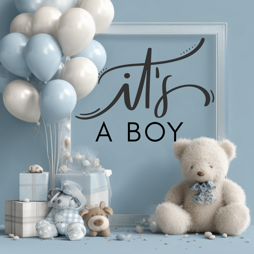 Welcome Baby metal sign with pastel teddy bears and balloons, 10 inch neutral nursery décor, available at Trendy Tree