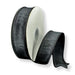 7/8-inch black faux dupioni wired ribbon on a 10-yard roll for accent bows, wreath details, gift wrapping, and seasonal decorating.